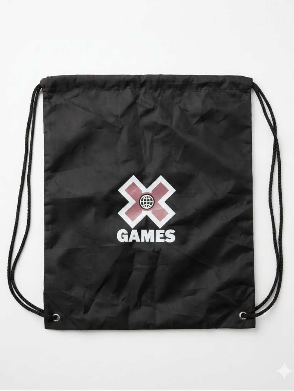 X Games Black Drawstring Bag